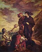 Eugene Delacroix Hamlet und Horatio auf dem Friedhof oil painting reproduction